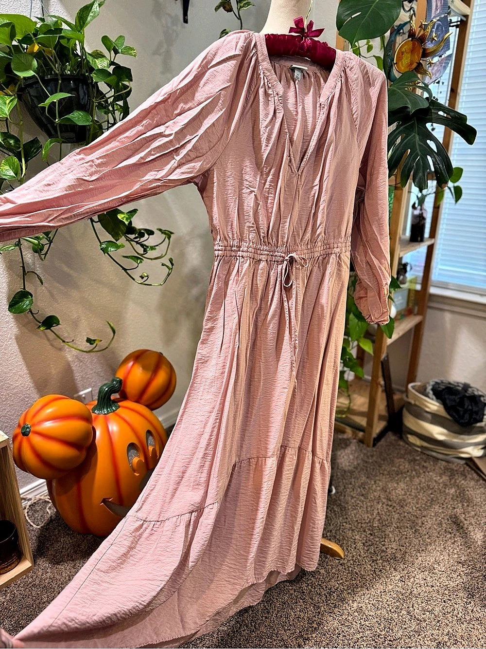 A New Day Pink Maxi Dress Like New